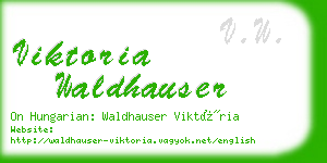 viktoria waldhauser business card